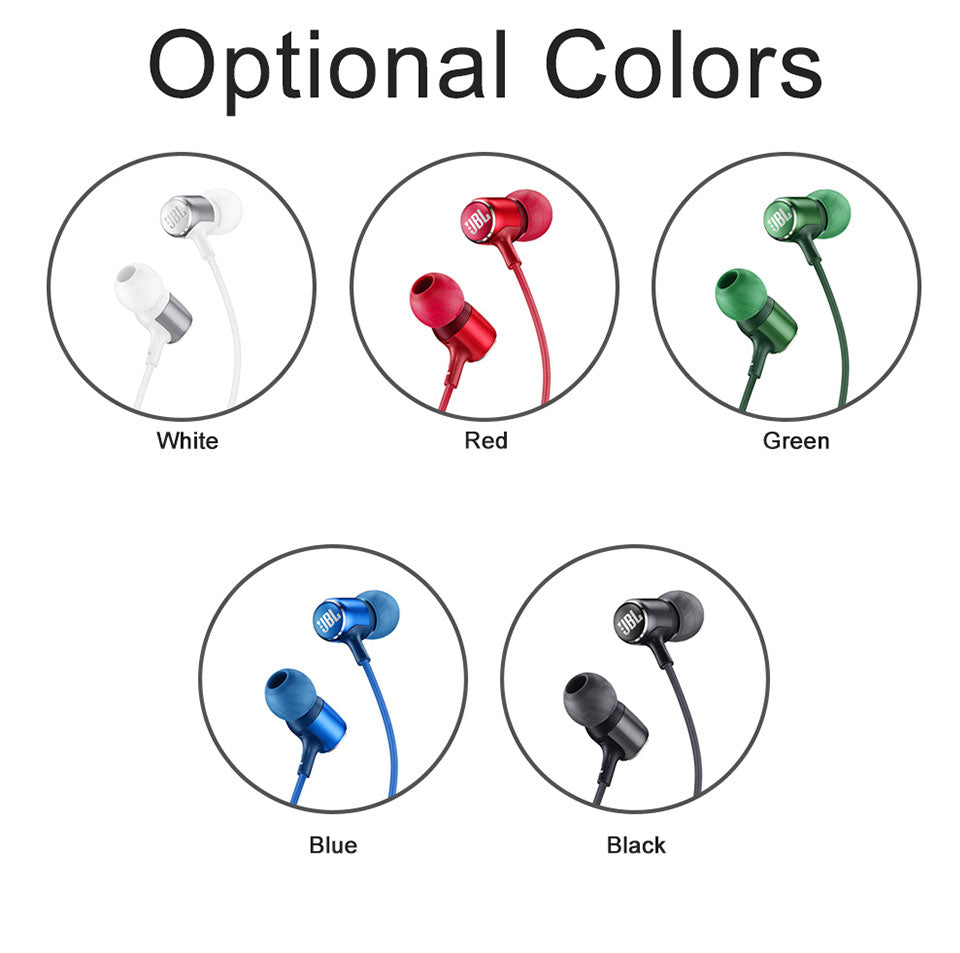 JBL LIVE100 Wired In-Ear Headphones with Mic & Line Control